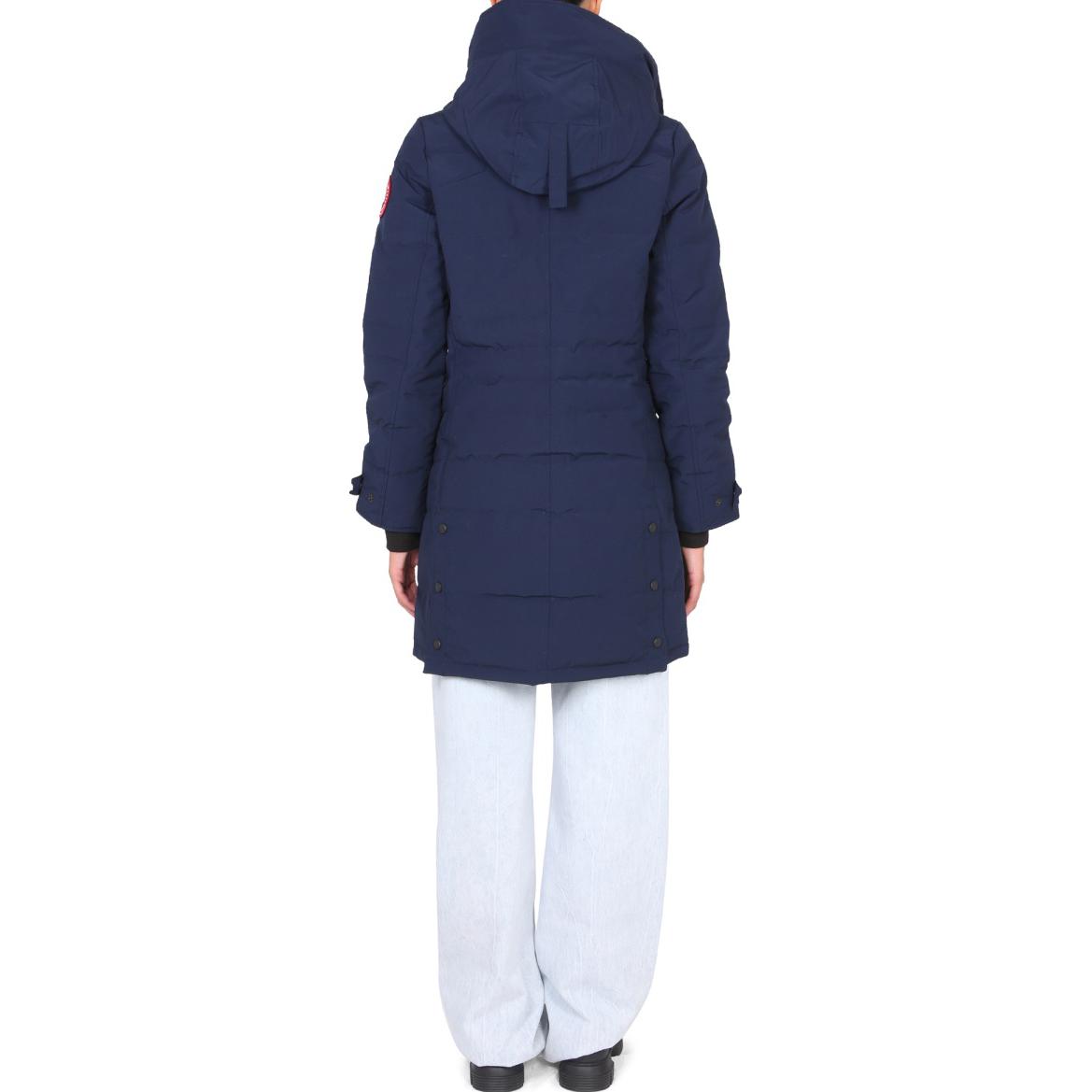 Shop (W) Canada Goose Lorette Down Jacket Biru FW22 Resleting Tersembunyi Warna Polos. 2090W-63