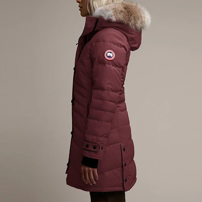 (Women) Canada Goose Lorette Fusion Fit Parka Berry Red 2090LA-810 Details for (Women) Canada Goose Lorette Fusion Fit Parka Berry Red 2090LA-810