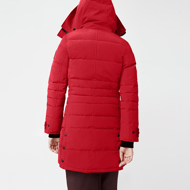 Shop (Women) Canada Goose Lorette FW21 Red Down Jacket Windproof Waterproof Warm Coat 2090LA-11