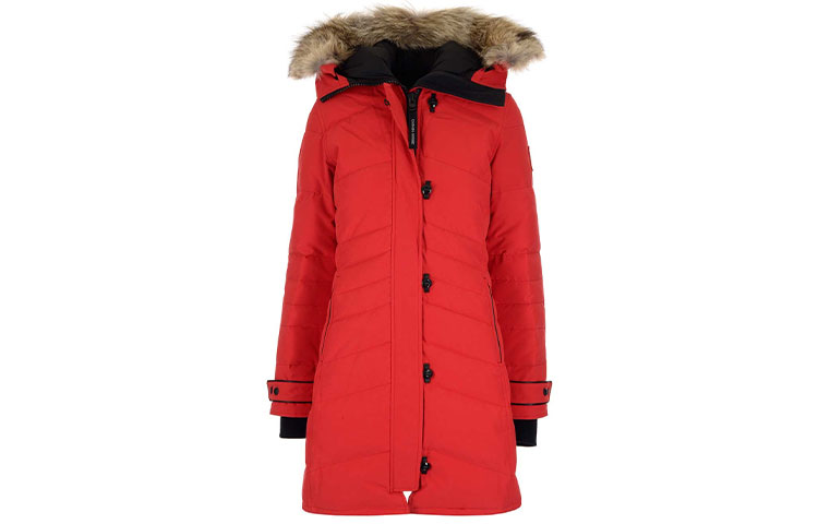 (Women) Canada Goose Lorette FW21 Red Long Sleeve Down Jacket. 2090L-3911