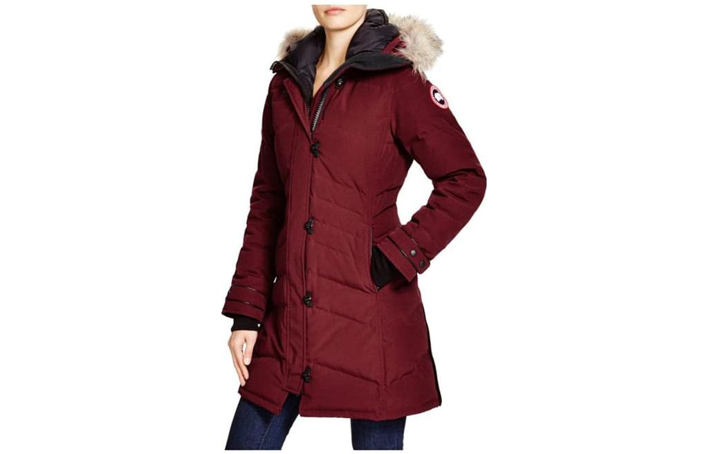 Order (W) Canada Goose Lorette Parka Largo con Capucha de Pelo - Color Sólido. 2090L-317