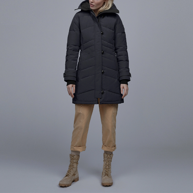 Lookbook (W) 加拿大鹅 Lorette 中长款羽绒外套 海军蓝 2090LB-67