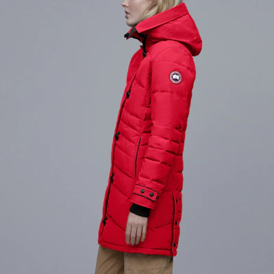 (W) Canada Goose Lorette Mid-Length Down Parka Merah 2090L-11 Purchase (W) Canada Goose Lorette Mid-Length Down Parka Merah 2090L-11