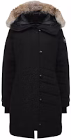 (Women) Canada Goose Lorette Mid-Length Parka Black Label Black Jacket 2090LB-61