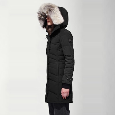 (Women) Canada Goose Lorette Mid-Length Parka Black Label Black Jacket 2090LB-61 Purchase (Women) Canada Goose Lorette Mid-Length Parka Black Label Black Jacket 2090LB-61
