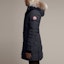 Shop (W) Canada Goose Lorette Mid-Length Parka Jaket Musim Sejuk Label Merah 2090LA-67