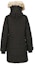 Lookbook (Women) Canada Goose Lorette Parka Red Badge Black Winter Jacket 2090L-61