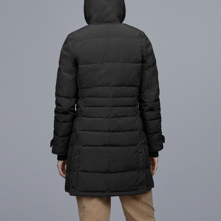 Purchase (Women) Canada Goose Lorette Parka Red Badge Black Winter Jacket 2090L-61