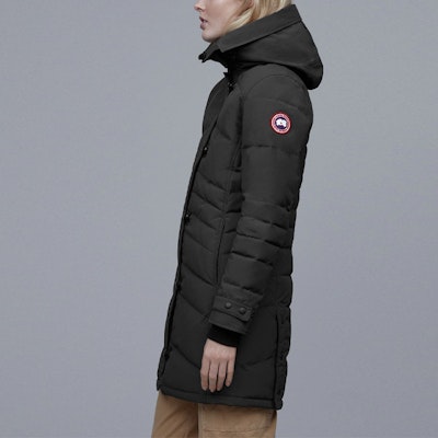 (Women) Canada Goose Lorette Parka Red Badge Black Winter Jacket 2090L-61 Details for (Women) Canada Goose Lorette Parka Red Badge Black Winter Jacket 2090L-61