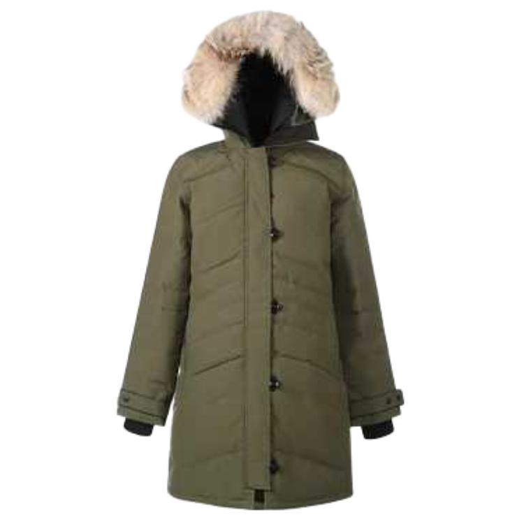 (Women) Canada Goose Lorette Parka Red Label Military Green 2090L-49