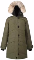 (Women) Canada Goose Lorette Parka Red Label Military Green 2090L-49 (Women) Canada Goose Lorette Parka Red Label Military Green 2090L-49