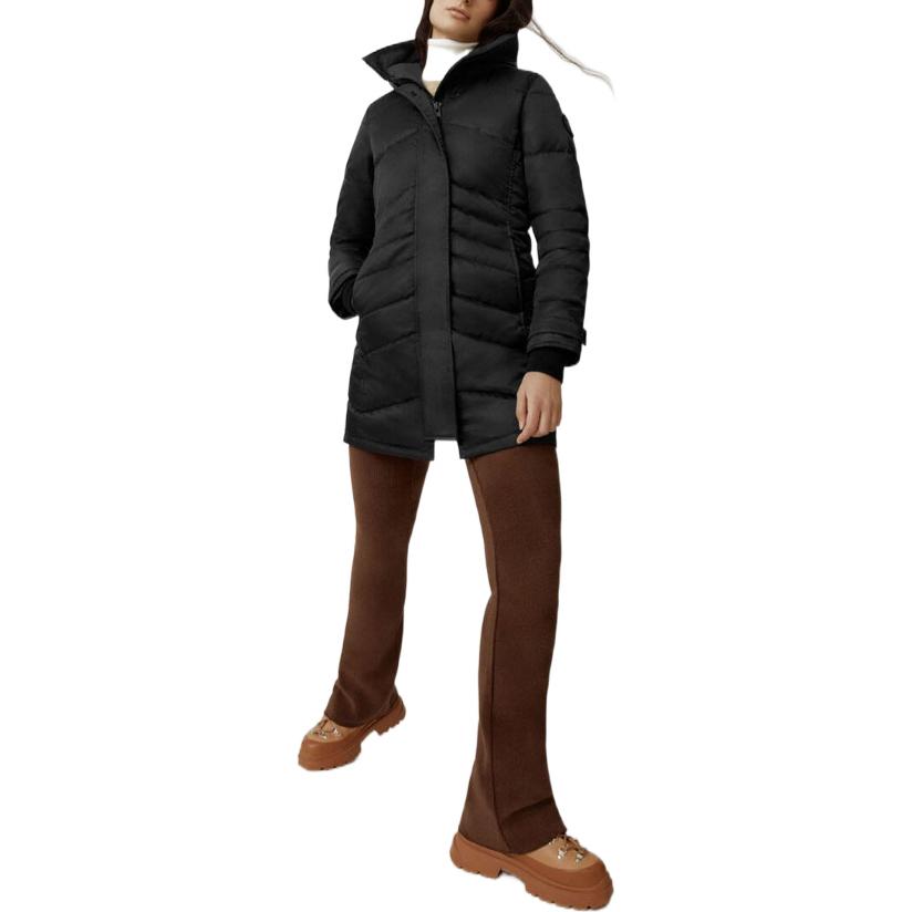 (Women) Canada Goose Lorette Slim-Fit Mid-Length Down Jacket  Black 2090WB1-61 圖 3