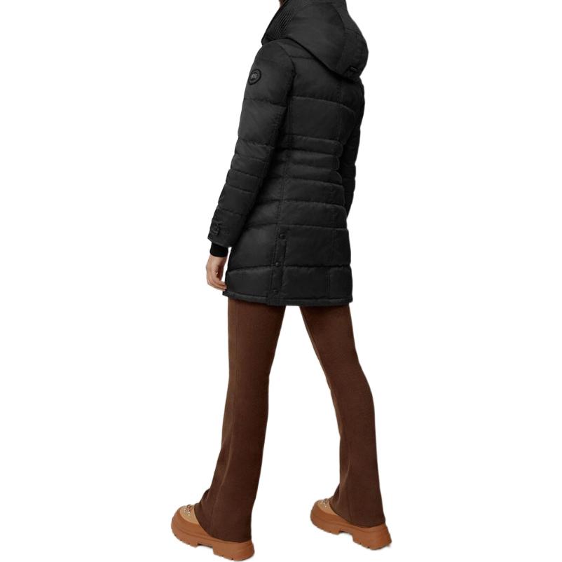 (Women) Canada Goose Lorette Slim-Fit Mid-Length Down Jacket  Black 2090WB1-61 圖 4