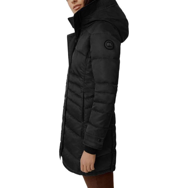(Women) Canada Goose Lorette Slim-Fit Mid-Length Down Jacket  Black 2090WB1-61 圖 6