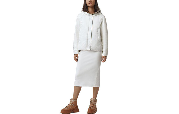 Lookbook (W) 加拿大鵝 Mackay 黑標雙面穿羽絨外套 棕色 5880LBCB-1082