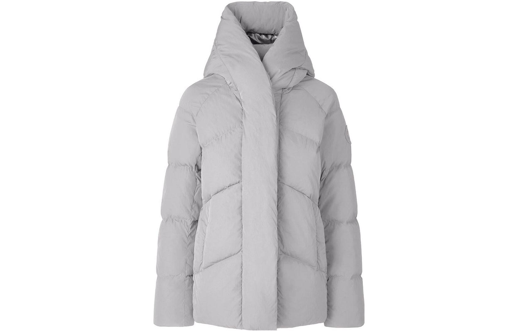 Order (Women) Canada Goose Marlow FW22  Moonlight Grey Down Jacket with Logo Hood. 3904W-439