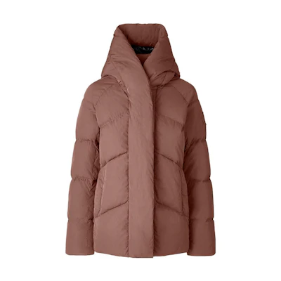 (Women) Canada Goose Marlow FW22 Twilight Pink Down Jacket Long Sleeve Casual. 3904W-347