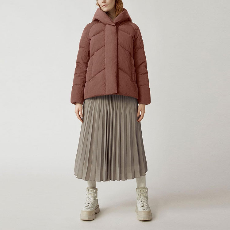 Shop (Women) Canada Goose Marlow FW22  Twilight Pink Down Jacket Long Sleeve Casual. 3904W-347