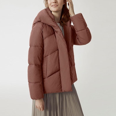 (Women) Canada Goose Marlow FW22 Twilight Pink Down Jacket Long Sleeve Casual. 3904W-347 Details for (Women) Canada Goose Marlow FW22 Twilight Pink Down Jacket Long Sleeve Casual. 3904W-347