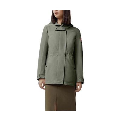 (Women) Canada Goose Minden Windproof Waterproof Reflective Hooded Jacket Grey 2423L-432