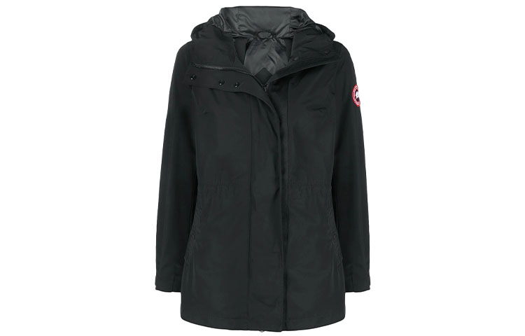 (Women) Canada Goose Minden Black Solid Color Hooded Long Sleeve Jacket. 2423L-61 圖 2