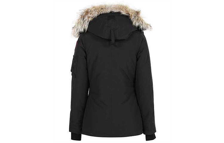 Lookbook (Women) Canada Goose Montebello Logo Black Down Jacket Winter Women 2530L-61