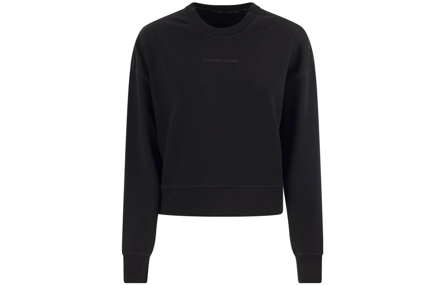 (Women) Canada Goose Muskoka Black Crewneck Sweatshirt 7409W-61