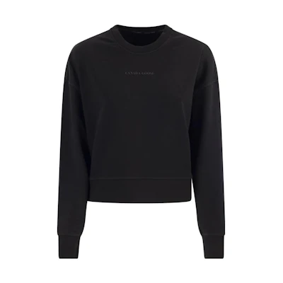 (Women) Canada Goose Muskoka Black Crewneck Sweatshirt 7409W-61