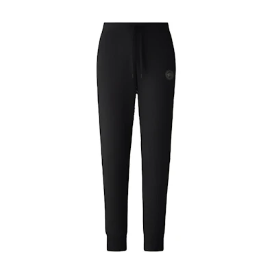 (Women) Canada Goose Muskoka FW22 Black Slim Fit Knit Jogger Sweatpants. 7402L-B61