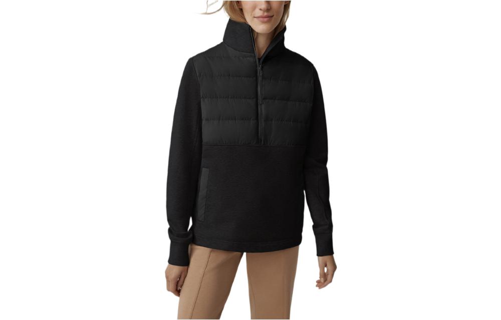 (Women) Canada Goose Muskoka FW22 Black Label Half-Zip Pullover Sweatshirt . 6841W-61