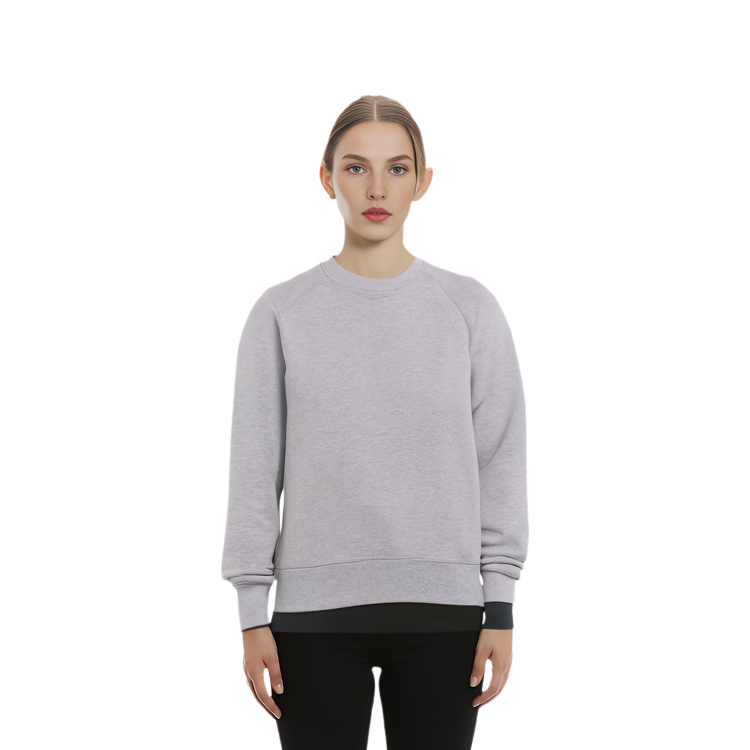 Details for (W) 캐나다구스 머스코카 FW22 그레이 크루넥 스웨트셔츠 심플 로고 패치. 7400L-1342