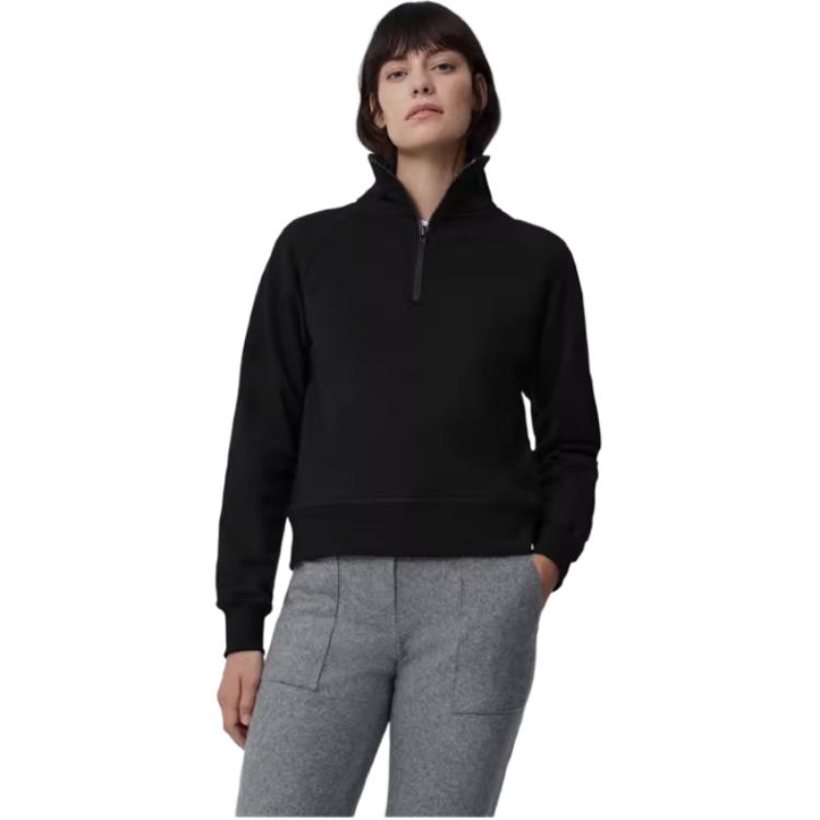 Lookbook (W) Canada Goose Muskoka Half-Zip Pullover Sweatshirt FW22 Hitam. 7404WB-61