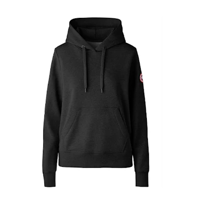 (Women) Canada Goose Muskoka Logo Hoodie Black 7403L-61