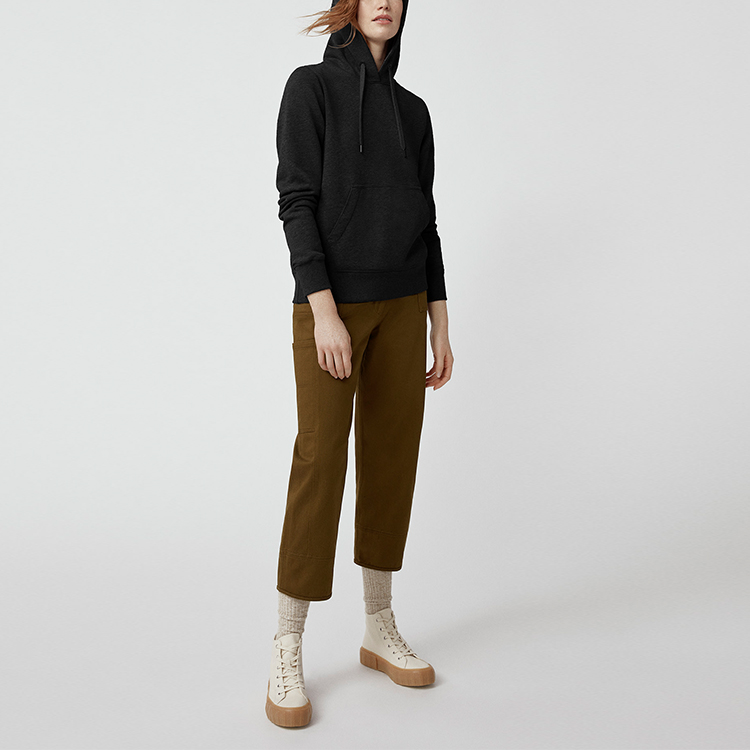 (Women) Canada Goose Muskoka Logo Hoodie Black 7403L-61 圖 3