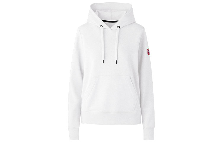 (Women) Canada Goose Muskoka Logo White Pullover Hoodie 7403L-25 圖 2