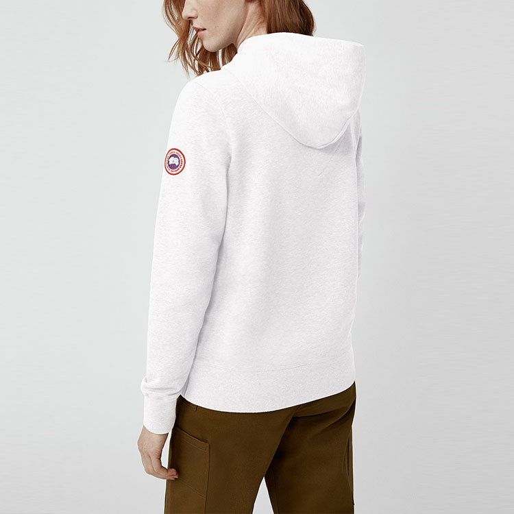 (Women) Canada Goose Muskoka Logo White Pullover Hoodie 7403L-25 圖 4