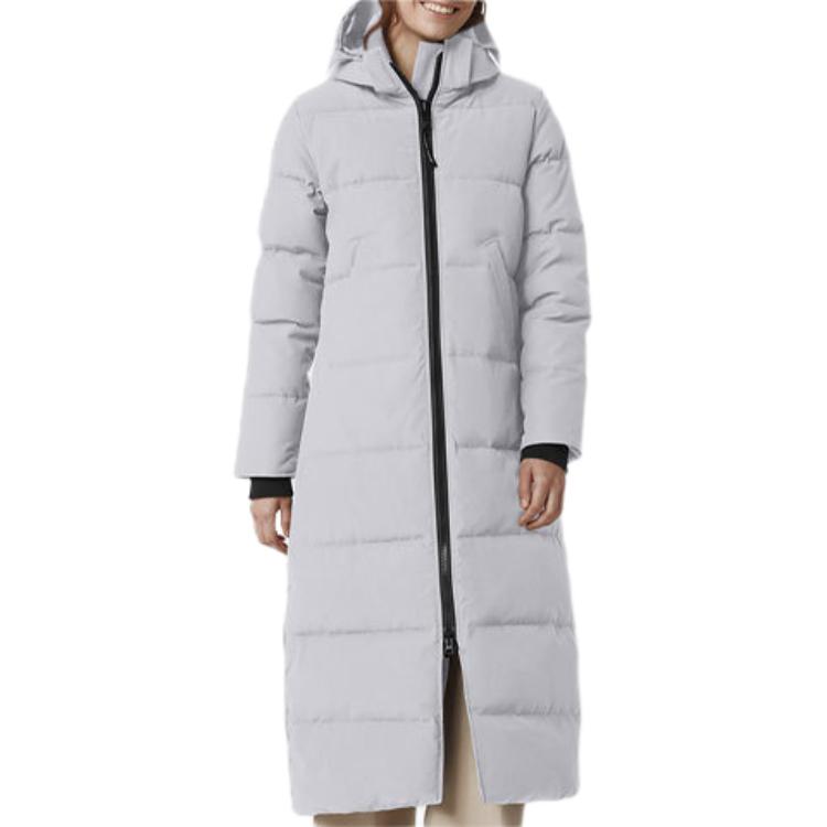 (Women) Canada Goose Mystique Black Label  Long Silver Birch Parka Down Jacket. 3035LB-200