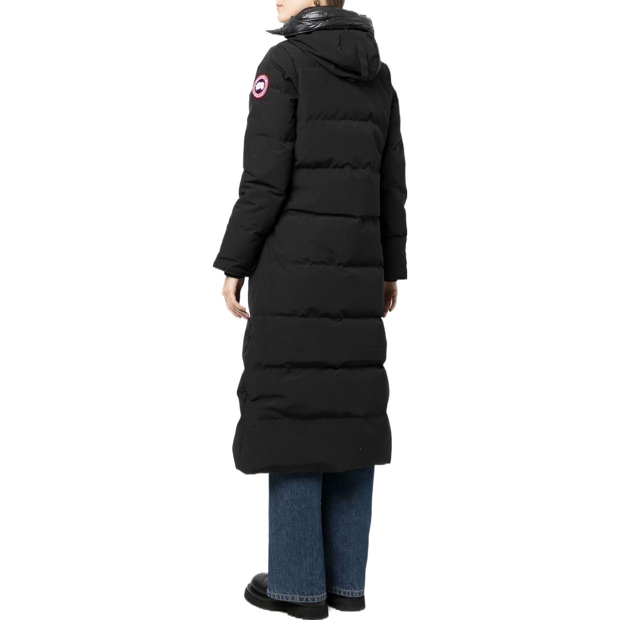 Shop (Women) Canada Goose Mystique FW22 Long Down Jacket Black  Winter Coat 3035W-61