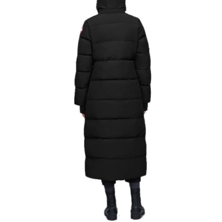 Shop (W) 加拿大鹅长款羽绒服黑色可拆卸毛领 3035L-61