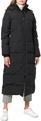 (W) 加拿大鹅长款羽绒服黑色可拆卸毛领 3035L-61 Cheap (W) 加拿大鹅长款羽绒服黑色可拆卸毛领 3035L-61