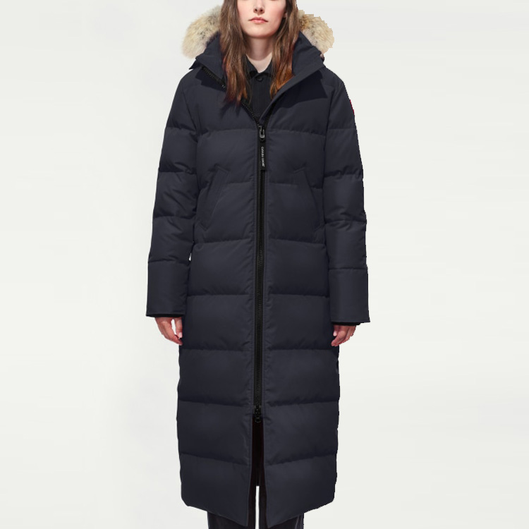 (Women) Canada Goose Mystique Parka Red Label Long Down Coat Navy Blue 3035L-67 圖 3