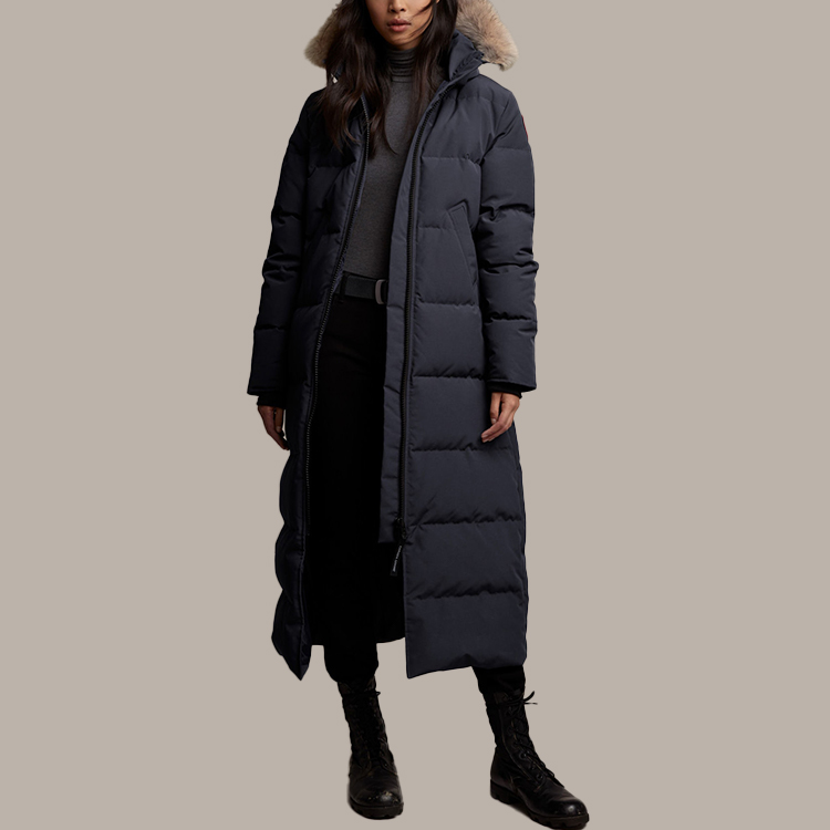 Lookbook (Women) Canada Goose Mystique Red Label Black Waterproof Long Down Parka 3035LA-61