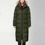 Lookbook (Women) Canada Goose Mystique Red Label Waterproof Long Down Coat Women Olive Green 3035L-49