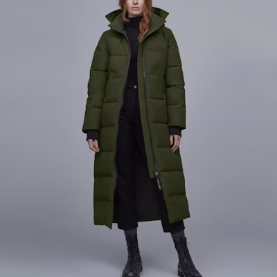 (Women) Canada Goose Mystique Red Label Waterproof Long Down Coat Women Olive Green 3035L-49 Shop (Women) Canada Goose Mystique Red Label Waterproof Long Down Coat Women Olive Green 3035L-49