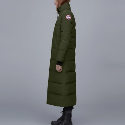 (Women) Canada Goose Mystique Red Label Waterproof Long Down Coat Women Olive Green 3035L-49 Purchase (Women) Canada Goose Mystique Red Label Waterproof Long Down Coat Women Olive Green 3035L-49