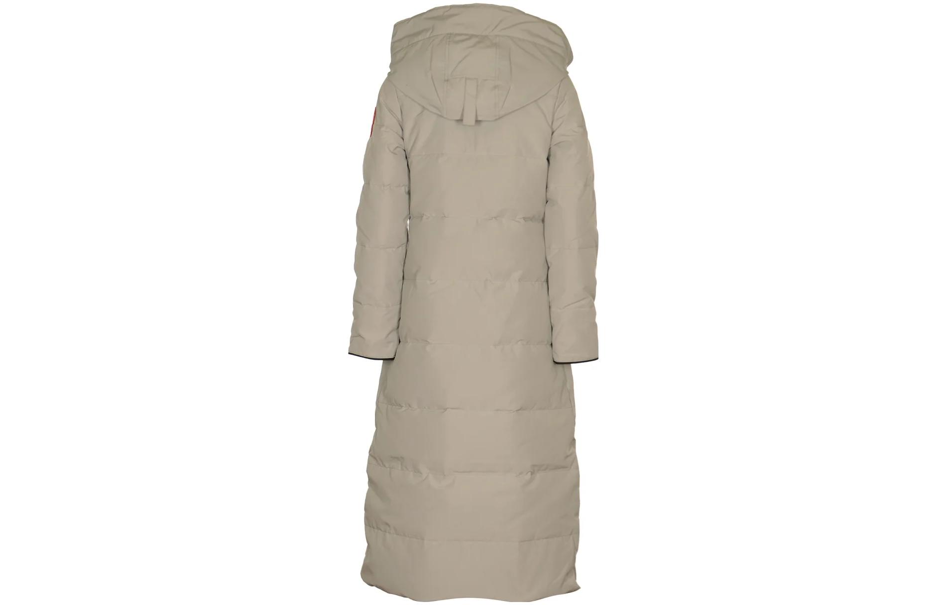 Lookbook (W) 加拿大鹅 Mystique 系列 女士長版羽絨外套 米色紅標 防水 3035W-432