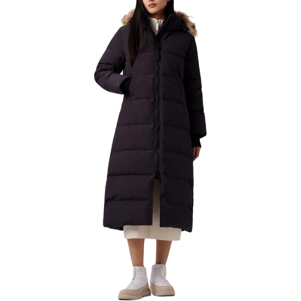 Order (Women) Canada Goose Mystique Slim Fit Waterproof Parka Long Down Coat Women Navy Blue 3035LA-67