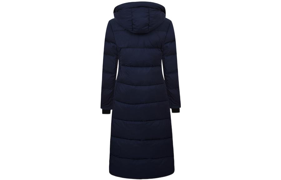 (Women) Canada Goose Navy Blue Long Parka Down Jacket with Hood Casual Style 5088L-63 圖 3
