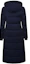 Lookbook (W) 加拿大鵝深藍色連帽長版羽絨外套休閒款式 5088L-63