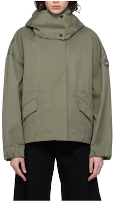 (Women) Canada Goose Olivine Zip-Up Jacket Loose Fit Grey with Embroidered Logo. 4853W-1664 Order (Women) Canada Goose Olivine Zip-Up Jacket Loose Fit Grey with Embroidered Logo. 4853W-1664